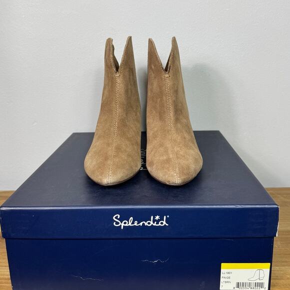 Splendid Paige Western Ankle Booties in Light Brown Size 7 - Picture 9 of 9